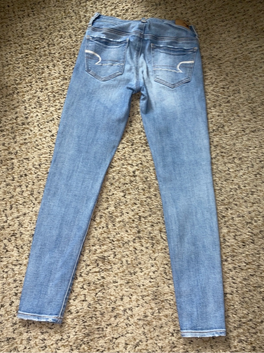 American Eagle Jeggings, Light Wash, Size: 4 Short